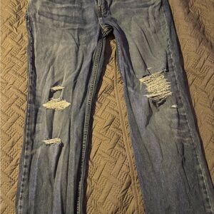 Distressed Blue Jeans for Women